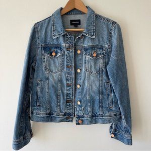 𝅺J. Crew Classic Denim Jean Jacket blue size Medium